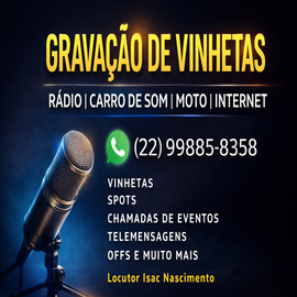 Locutor Isac Nascimento